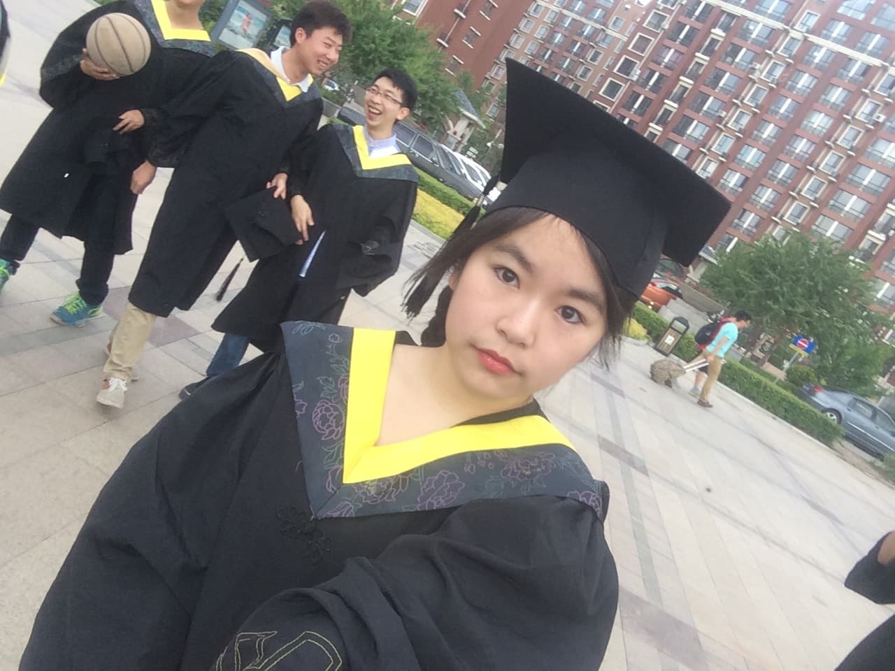 Graduation portrait at Jilin University